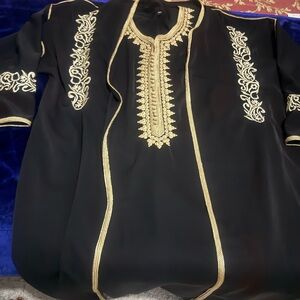 Black and Gold Women's Embroidered Jacket